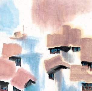 近现代 佚名 江南水乡画册J173-74-国画江南水乡