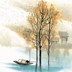 近现代 佚名 江南水乡画册J173-74-国画江南水乡