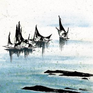 近现代 佚名 江南水乡画册J173-74-国画江南水乡