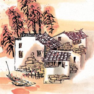 近现代 佚名 江南水乡画册J173-74-国画江南水乡