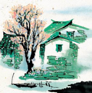 近现代 佚名 江南水乡画册J173-74-国画江南水乡 