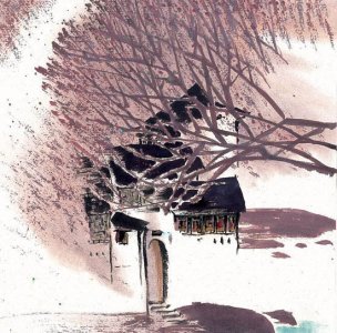 近现代 佚名 江南水乡画册J173-74-国画江南水乡 