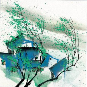 近现代 佚名 江南水乡画册J173-74-国画江南水乡 