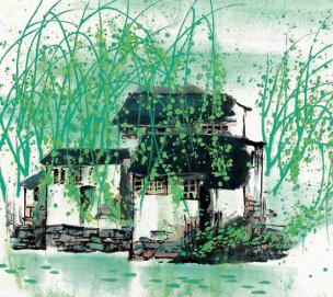 近现代 佚名 江南水乡画册J173-74-国画江南水乡 