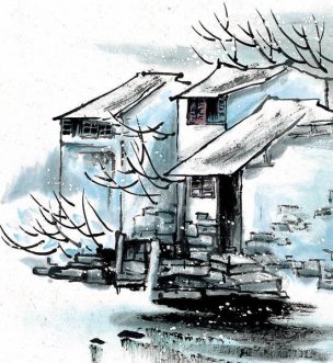近现代 佚名 江南水乡画册J173-74-国画江南水乡 