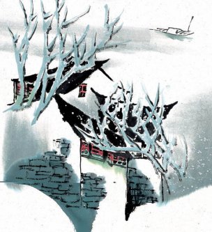 近现代 佚名 江南水乡画册J173-74-国画江南水乡 