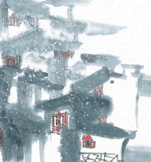 近现代 佚名 江南水乡画册J173-74-国画江南水乡 