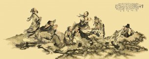 近现代 惠英 饮中八仙[人物]