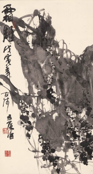 近现代 张立辰 霜雕 48x89[其它]