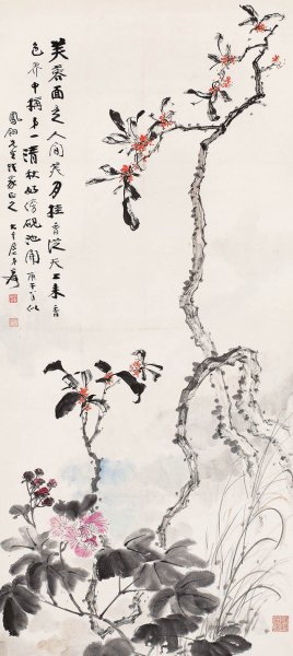 近现代 张大千 庚午（1930）年作 月桂飘香 立轴
