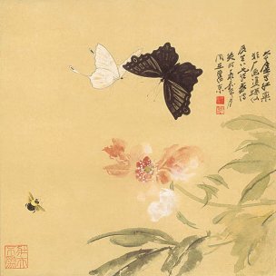 近现代 张大千 花卉-ok 33x33[花鸟]