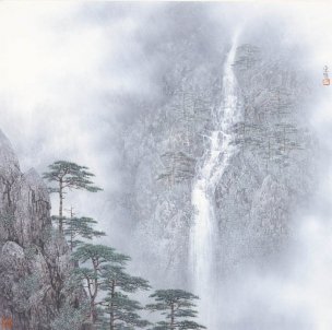 近现代 宋涤 05-松瀑图-68x68[山水]