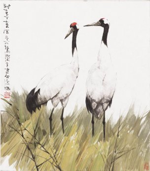 近现代 宋涤 双鹤 CA0803020-07 61x70[山水]