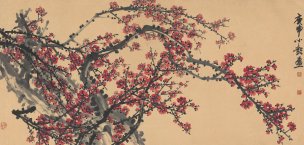 近现代 小彭 梅花 178x85[花鸟]