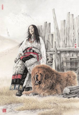 近现代 唐坚 雪域岁月五-154x106[人物]