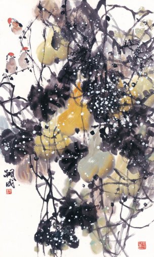 近现代 嗣成 葫芦-100x60-原大[花鸟]