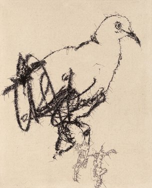 近现代 叶永青 画鸟3 72x90[其它]