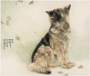 近现代 刘继彪 清风 111X93[走兽]