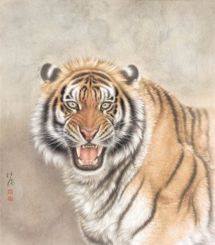 近现代 刘继彪 003虎 25X28[走兽]