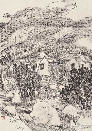 近现代 刘牧 山水小品(5)[山水]