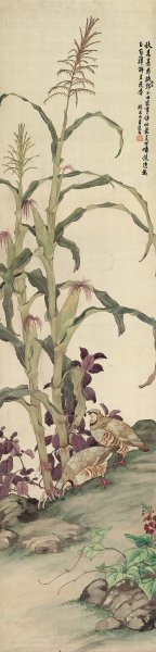 近现代 刘奎龄 花禽十二条屏CA0904019-13 [花鸟]
