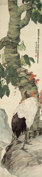 近现代 刘奎龄 花禽十二条屏CA0904019-11 [花鸟]