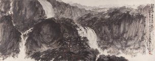 近现代 傅抱石 山水 171×68[人物]