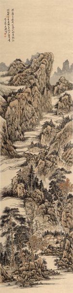 近现代 傅廷煦 傅廷煦 山水四条屏CA090646-04 32x1