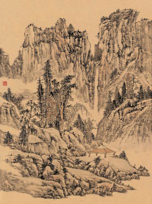 近现代 傅廷煦 ca0907049-册页12开-05 23x30[山水]