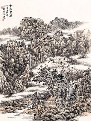 近现代 傅廷煦 ca0710009-山水册页八开-02[山水]