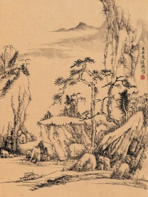近现代 傅廷煦 ca0907049-册页12开-06 23x30[山水]