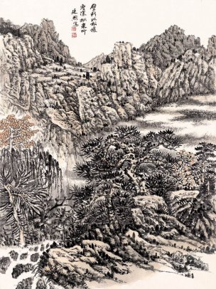 近现代 傅廷煦 ca0710009-山水册页八开-06[山水]