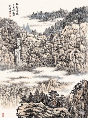 近现代 傅廷煦 ca0710009-山水册页八开-04[山水]