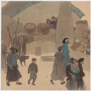 近现代 侯国良 人物001-S (22) 36x36[人物]
