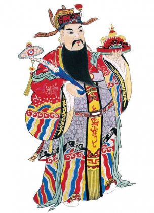近现代 佚名 门神画A093037 34x47[人物]