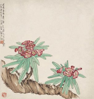近现代 佚名 龙云 八开册页2 30.9x32.7[花鸟]