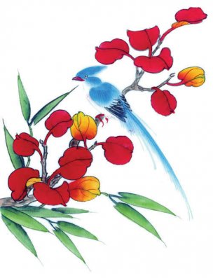 近现代 佚名 花鸟图册huaniaohua3_064[花鸟]
