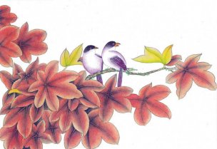 近现代 佚名 花鸟图册huaniaohua3_014[花鸟]