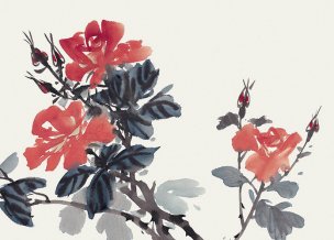 近现代 佚名 花卉图册J173-69-国画百花争艳57[花鸟