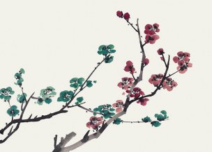 近现代 佚名 花卉图册J173-69-国画百花争艳5[花鸟
