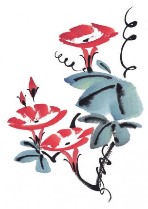 近现代 佚名 花卉图册J173-69-国画百花争艳466[花鸟