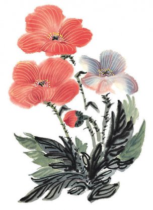 近现代 佚名 花卉图册J173-69-国画百花争艳475[花鸟