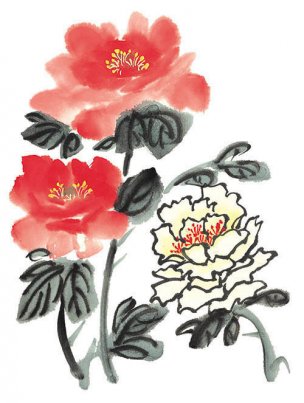 近现代 佚名 花卉图册J173-69-国画百花争艳478[花鸟