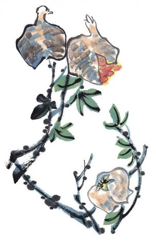 近现代 佚名 花卉图册J173-69-国画百花争艳467[花鸟