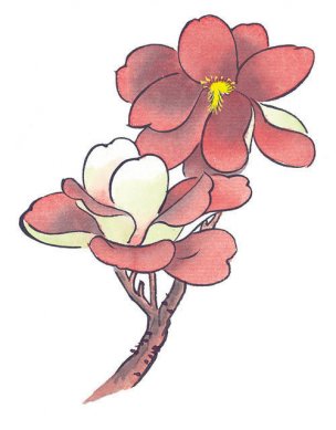 近现代 佚名 花卉图册J173-69-国画百花争艳376[花鸟