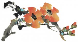 近现代 佚名 花卉图册J173-69-国画百花争艳429[花鸟