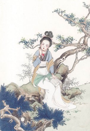 近现代 佚名 仕女图shinvhua3_032[人物] 