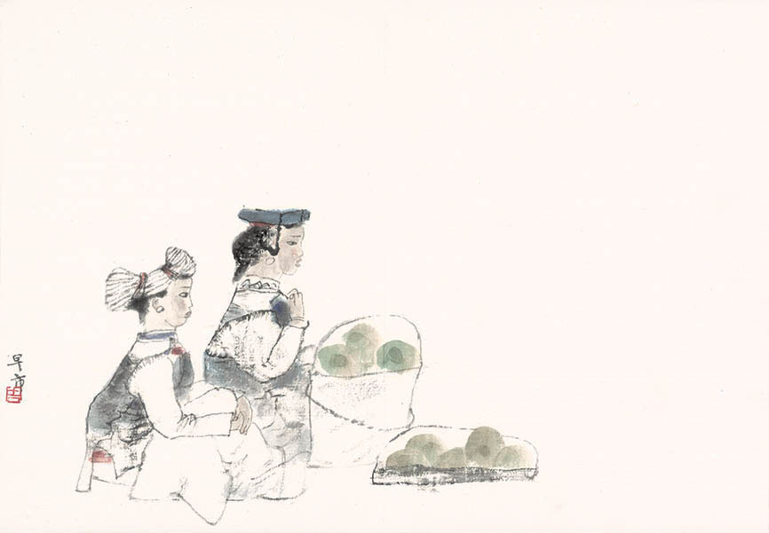 近现代 周思聪 册页20开-06 55X38[人物]