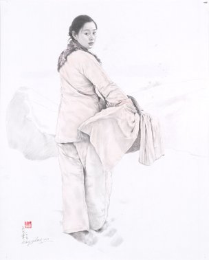 近现代 王沂东 春袭羽萍沟[人物]