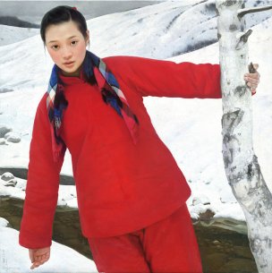 近现代 王沂东 融雪 99x99[人物]
